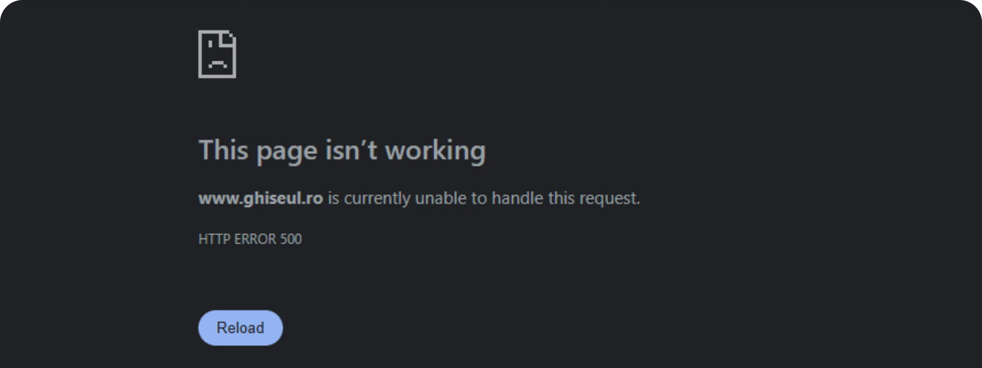www.Ghiseul.ro are probleme reale cu funcţionarea